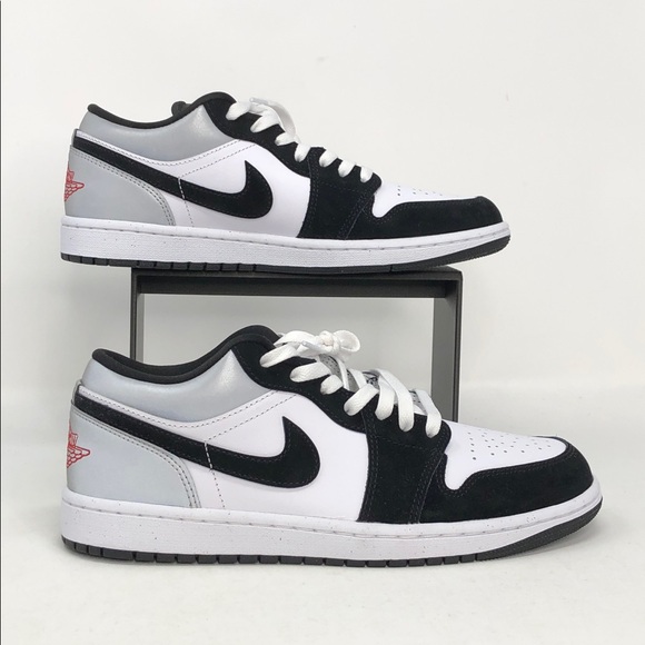 Nike Air Jordan 1 Retro Low SE HF3148-106White Black Fire Red - Size 8.5 No Box - Picture 1 of 14